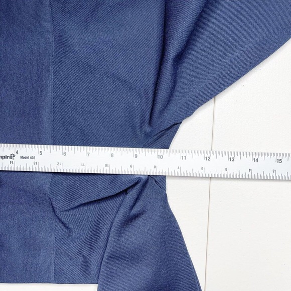 Spanx Look At Me Now Seamless Cropped Leggings Sz L Navy Blue High Waist Stretch - Picture 6 of 9